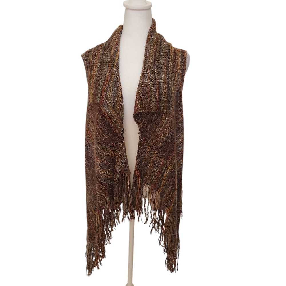 NWT Est 1946 Fringe Multicolor Open Cardigan‎   Size XL